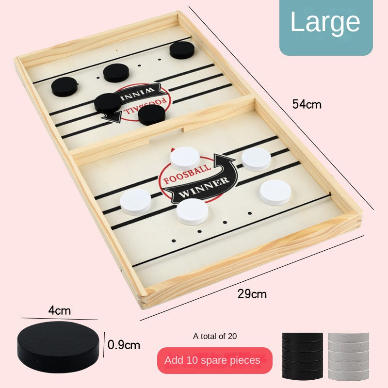 Douyin Wooden Bouncing Chess Parent-child Interactive Chess Bumping Chess Balls Like Lianzhu Tabletop Ice Hockey Spot Amazon Ejection