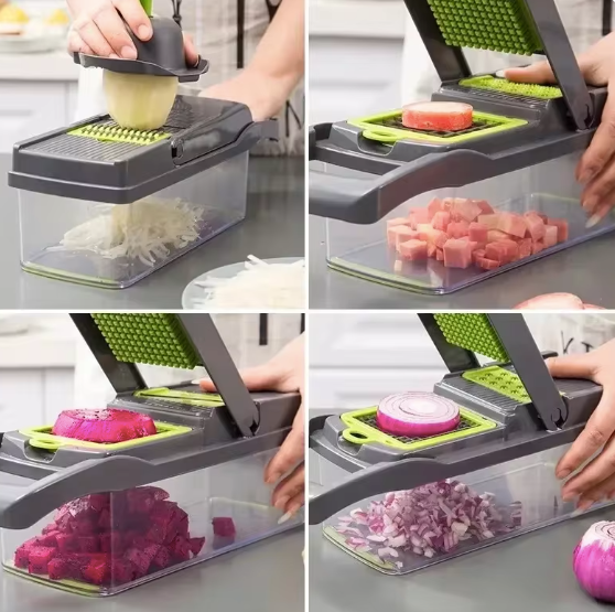 14/16 in 1 Multifunctional Vegetable Chopper Handle Food Grate Food Chopper Vegetable Slicer Dicer Cut Kitchen Items cocina