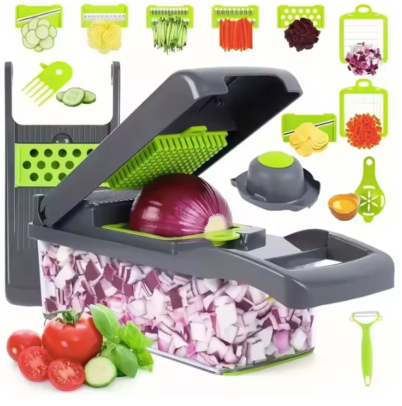 14/16 in 1 Multifunctional Vegetable Chopper Handle Food Grate Food Chopper Vegetable Slicer Dicer Cut Kitchen Items cocina