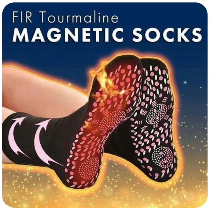 Functional socksTourmaline Self-Heating Socks Winter Warm Thermal Health Care Socks Slimming Health Short Sock Magnetic Therapy Sock