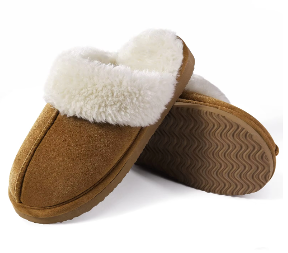 Autumn and winter style TPR rubber sole slippers for home use with burrs, men's and women's indoor and outdoor warm slippers, cotton slippers wholesale