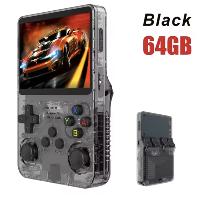 BOYHOM NEW R36S Retro Video Game Console Linux System 3.5 Inch IPS Screen Portable Pocket Player 64GB 128G Games best Kids gifts