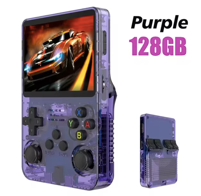 BOYHOM NEW R36S Retro Video Game Console Linux System 3.5 Inch IPS Screen Portable Pocket Player 64GB 128G Games best Kids gifts