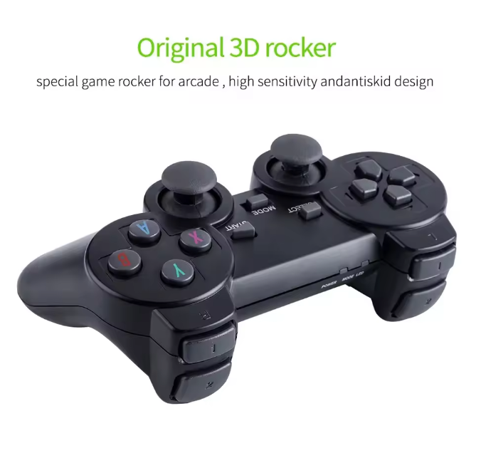 M8 Game Console Built-in 20000 + 64GB Two-person Wireless Controller 2.4G Stick 4K HD PS1 GBA Video Children's Christmas Gift