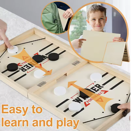 Douyin Wooden Bouncing Chess Parent-child Interactive Chess Bumping Chess Balls Like Lianzhu Tabletop Ice Hockey Spot Amazon Ejection