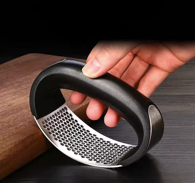 Stainless Steel Garlic Press Crusher
