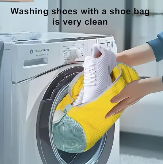 1PCS Washing Shoes Bag Cotton Shoes Laundry Bags Easily Remove Dirt Washing Bags Anti-Deformation Shoes Clothes Organizer