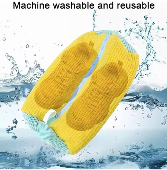 1PCS Washing Shoes Bag Cotton Shoes Laundry Bags Easily Remove Dirt Washing Bags Anti-Deformation Shoes Clothes Organizer