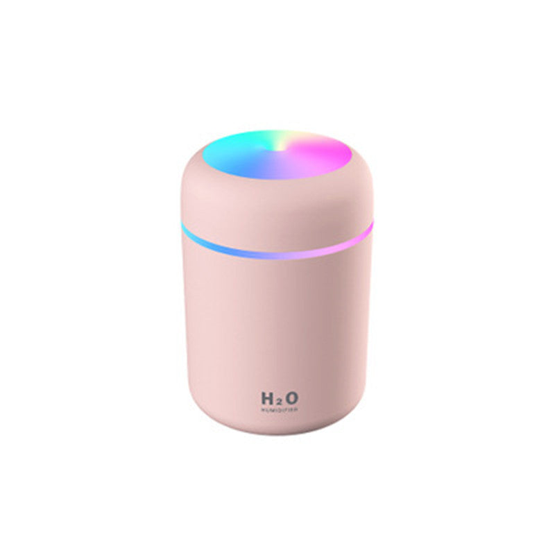 300ML Air Humidifier Colorful Atmosphere Light Mute Humidification Mini Creative Colorful Cup Desktop Home Car Humidifier