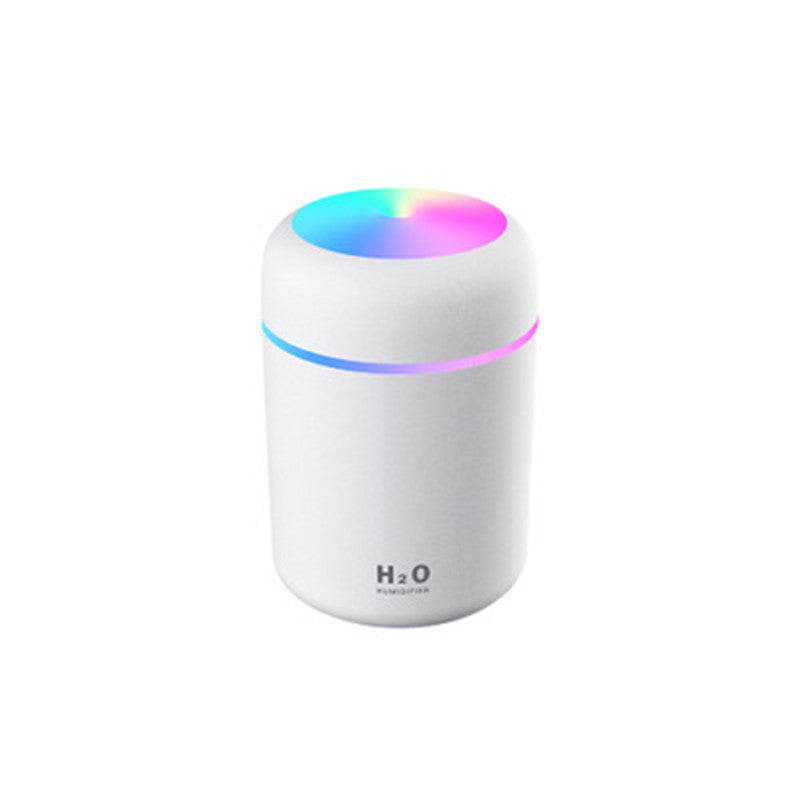 300ML Air Humidifier Colorful Atmosphere Light Mute Humidification Mini Creative Colorful Cup Desktop Home Car Humidifier