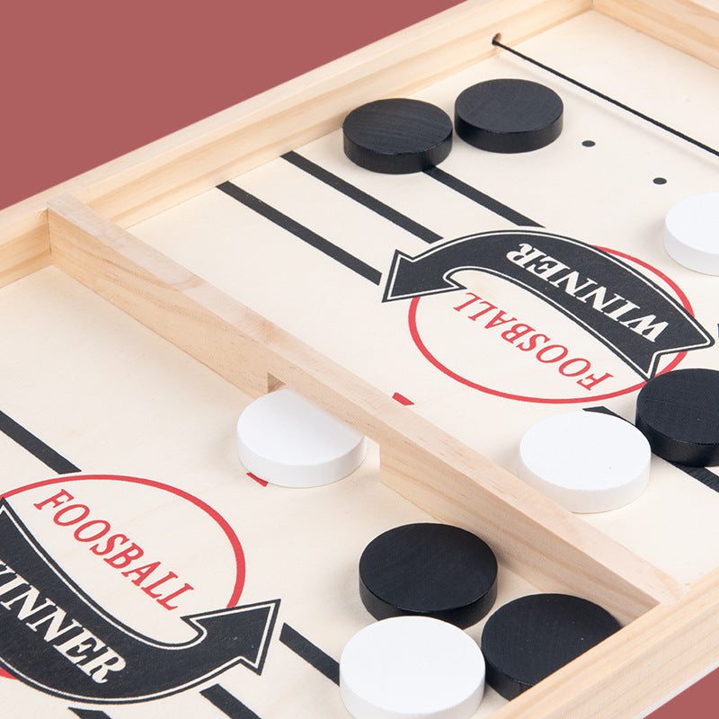 Douyin Wooden Bouncing Chess Parent-child Interactive Chess Bumping Chess Balls Like Lianzhu Tabletop Ice Hockey Spot Amazon Ejection