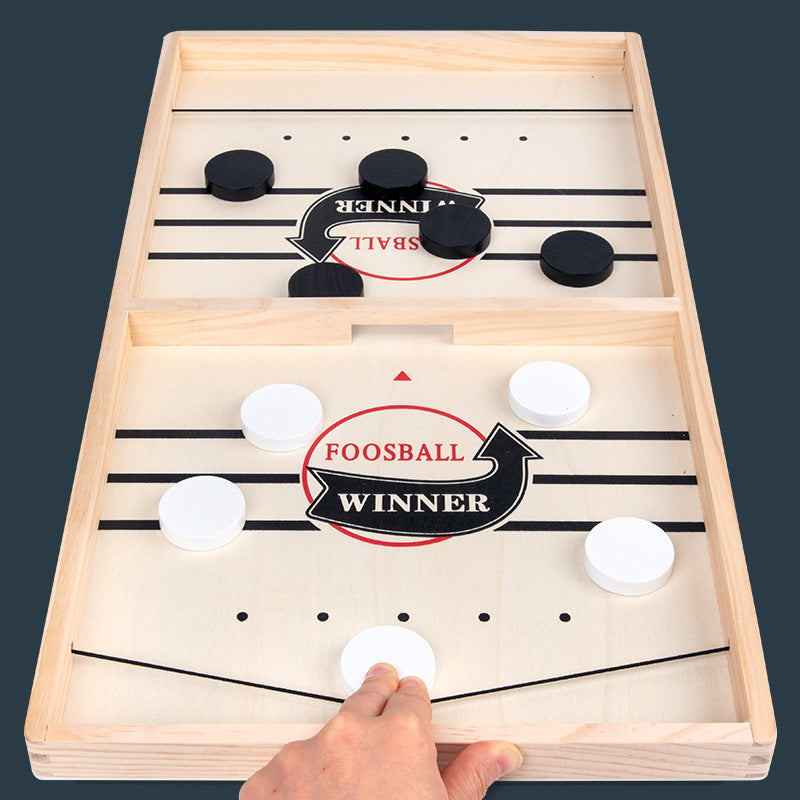 Douyin Wooden Bouncing Chess Parent-child Interactive Chess Bumping Chess Balls Like Lianzhu Tabletop Ice Hockey Spot Amazon Ejection