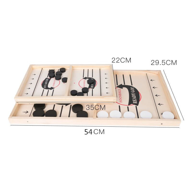 Douyin Wooden Bouncing Chess Parent-child Interactive Chess Bumping Chess Balls Like Lianzhu Tabletop Ice Hockey Spot Amazon Ejection