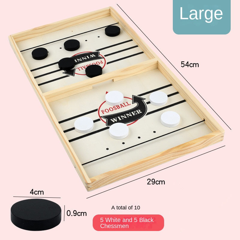 Douyin Wooden Bouncing Chess Parent-child Interactive Chess Bumping Chess Balls Like Lianzhu Tabletop Ice Hockey Spot Amazon Ejection