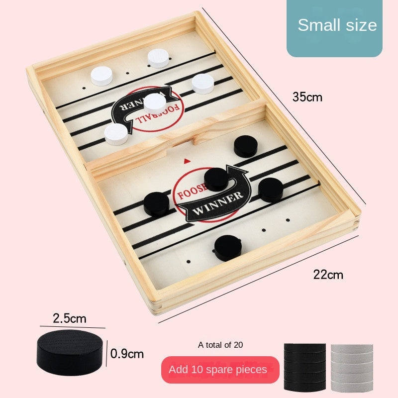 Douyin Wooden Bouncing Chess Parent-child Interactive Chess Bumping Chess Balls Like Lianzhu Tabletop Ice Hockey Spot Amazon Ejection