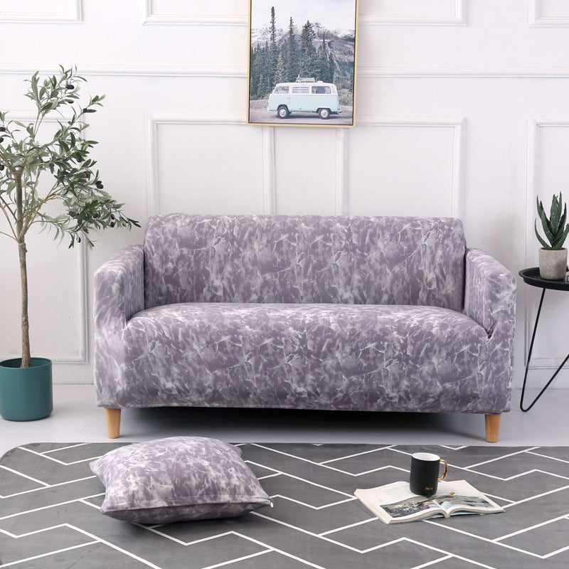 1pc Stylish Floral Printed Stretch Sofa Covers With Elastic Band Furniture Protector For Bedroom Office Living Room Home Decor