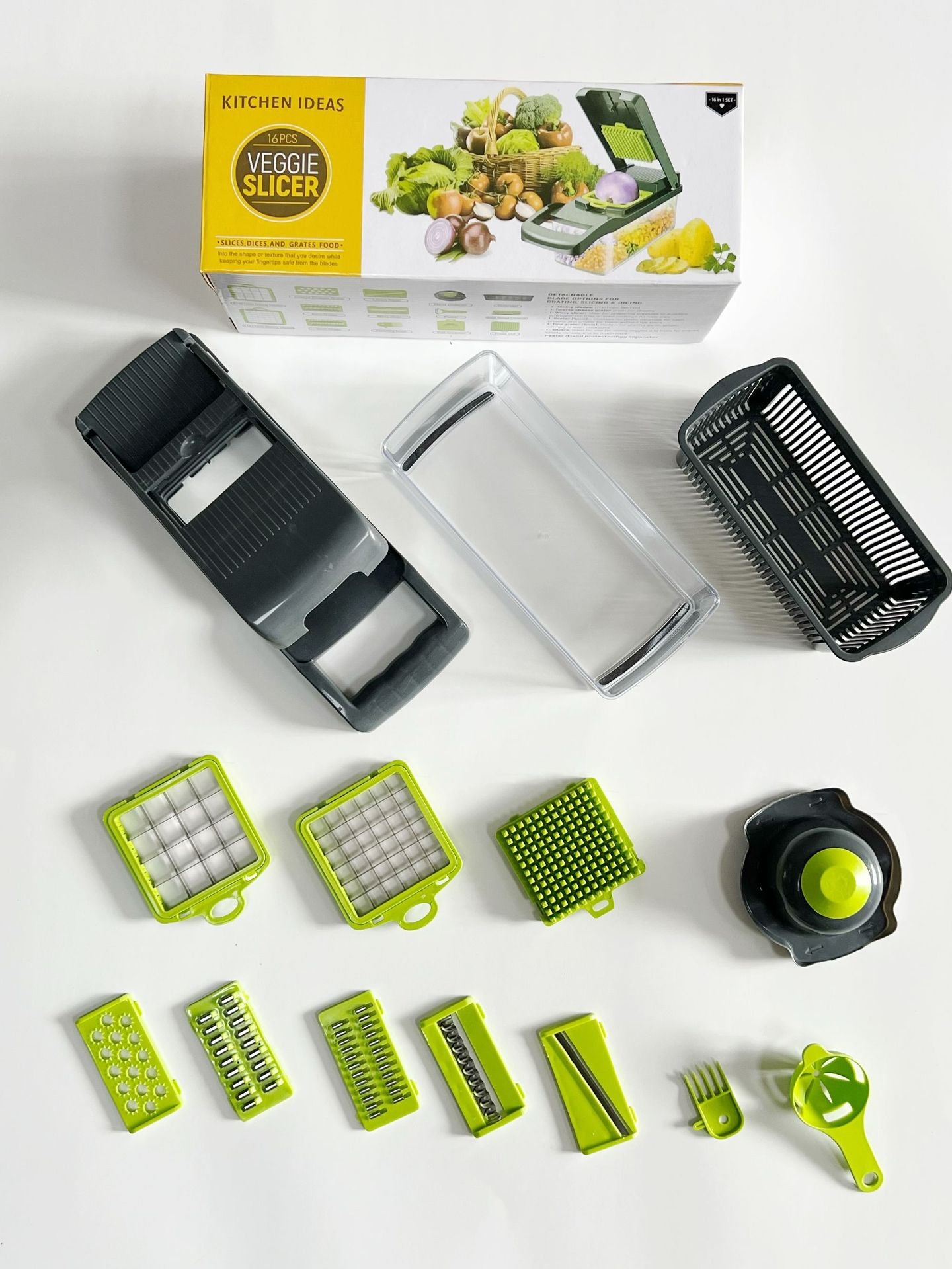 14/16 in 1 Multifunctional Vegetable Chopper Handle Food Grate Food Chopper Vegetable Slicer Dicer Cut Kitchen Items cocina