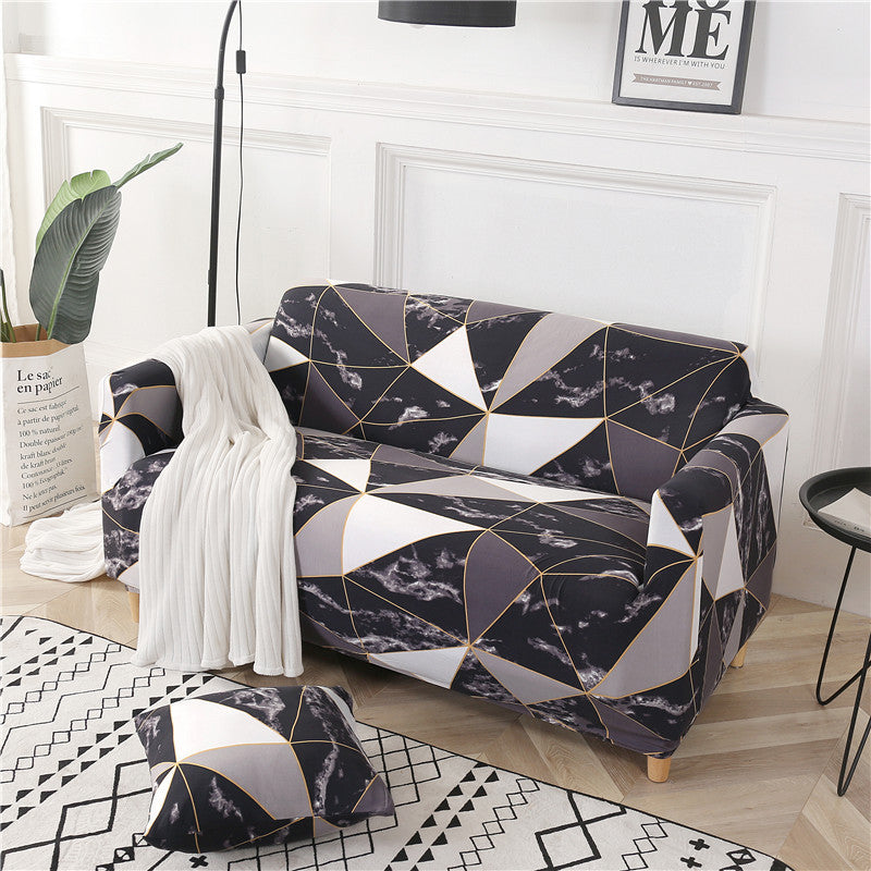 1pc Stylish Floral Printed Stretch Sofa Covers With Elastic Band Furniture Protector For Bedroom Office Living Room Home Decor