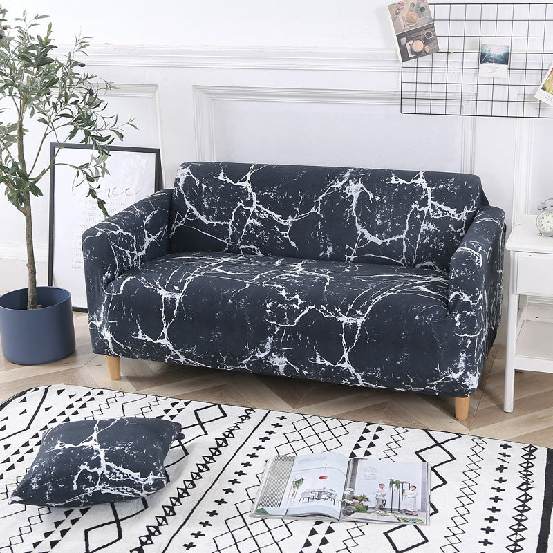 1pc Stylish Floral Printed Stretch Sofa Covers With Elastic Band Furniture Protector For Bedroom Office Living Room Home Decor