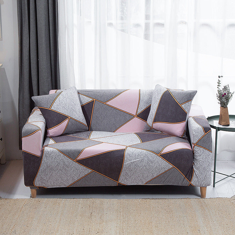 1pc Stylish Floral Printed Stretch Sofa Covers With Elastic Band Furniture Protector For Bedroom Office Living Room Home Decor