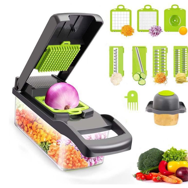 14/16 in 1 Multifunctional Vegetable Chopper Handle Food Grate Food Chopper Vegetable Slicer Dicer Cut Kitchen Items cocina