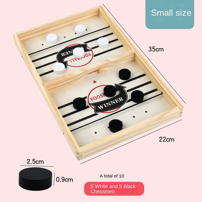 Douyin Wooden Bouncing Chess Parent-child Interactive Chess Bumping Chess Balls Like Lianzhu Tabletop Ice Hockey Spot Amazon Ejection