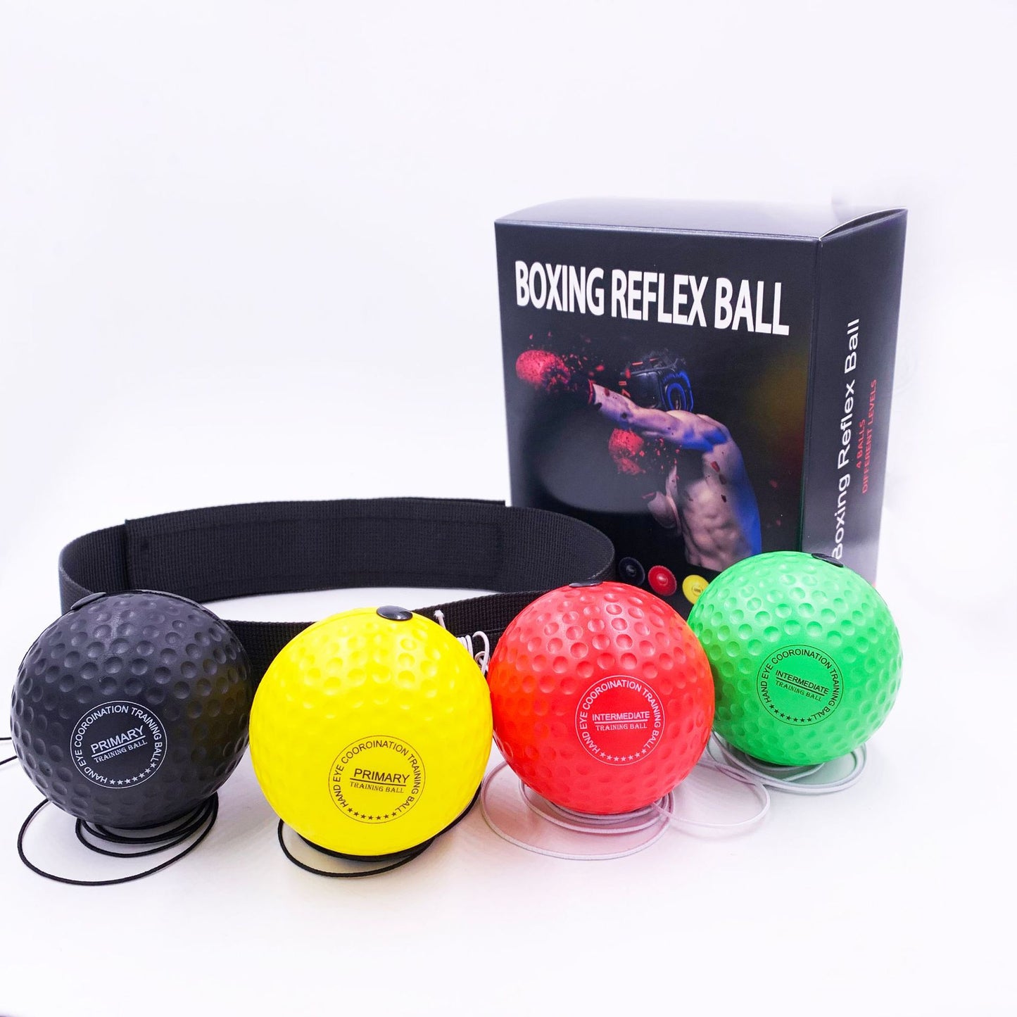 Head-Mounted Boxing Speed Ball Tyson Ball Kids Adult Boxing Agility Trainer With A Bouncy Boxing Reaction Ball