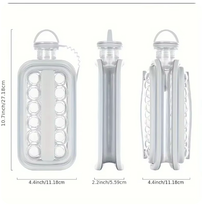 Folding ice box can carry two-in-one