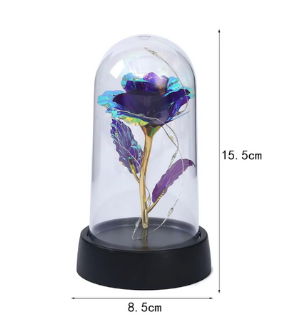 Eternal Flower Glass Lampshade Rose Flower