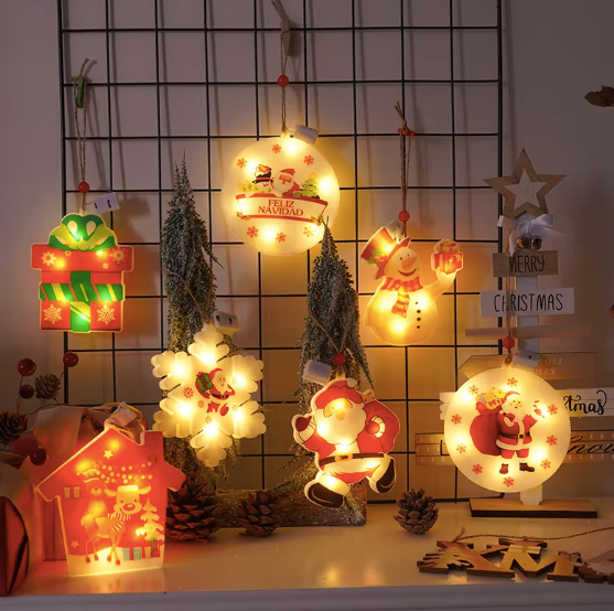 LED Snowman Socks Decorative Lights