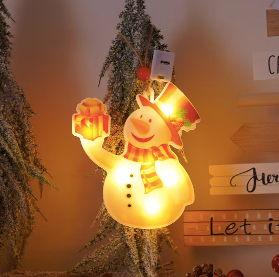 LED Snowman Socks Decorative Lights