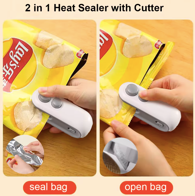 Portable USB mini sealing machine small household plastic sealing machine snack moisture-proof sealing artifact plastic bag sealing machine