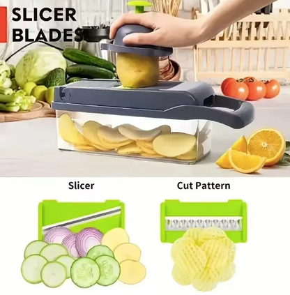 14/16 in 1 Multifunctional Vegetable Chopper Handle Food Grate Food Chopper Vegetable Slicer Dicer Cut Kitchen Items cocina