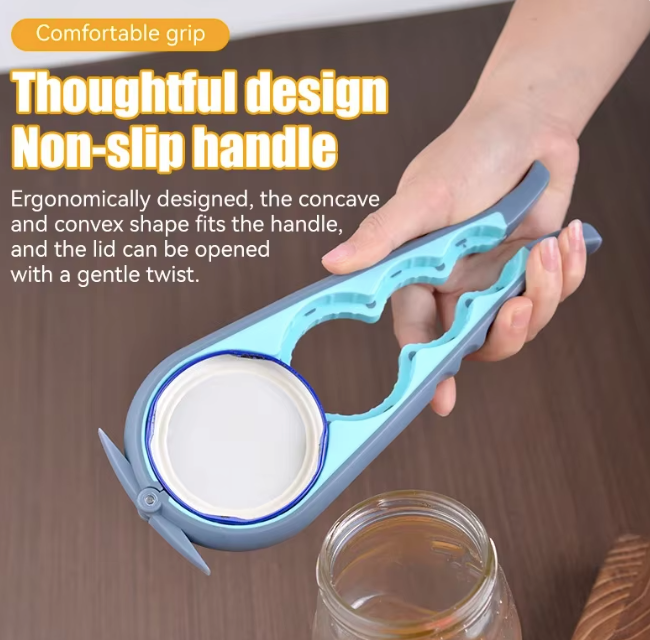 Effortless bottle opener four-in-one can opener kitchen screw capper multifunctional cap lifter rotary can opener