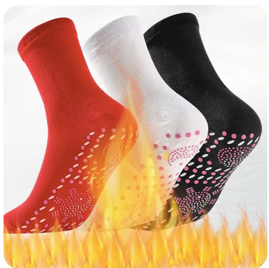 Functional socksTourmaline Self-Heating Socks Winter Warm Thermal Health Care Socks Slimming Health Short Sock Magnetic Therapy Sock