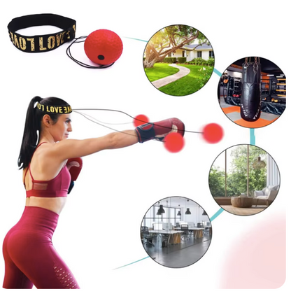 Head-Mounted Boxing Speed Ball Tyson Ball Kids Adult Boxing Agility Trainer With A Bouncy Boxing Reaction Ball