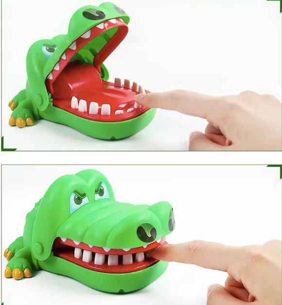 Crocodile Teeth Toys Alligator Biting Finger Dentist Games Jokes Game of Luck Pranks Kids Toys Funny Holiday Party Family Games