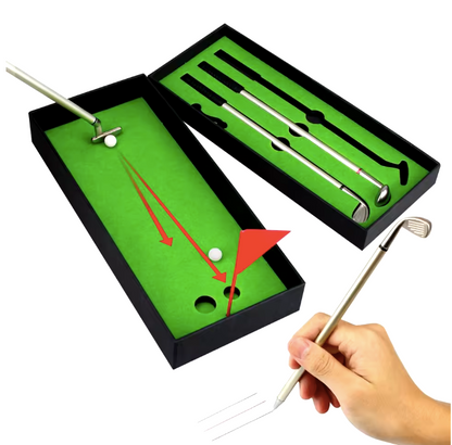 Mini Desktop Golf Ball Pen Gift