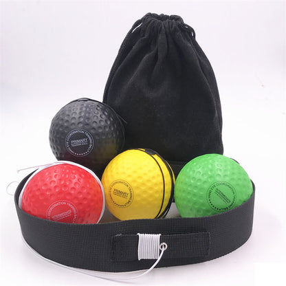 Head-Mounted Boxing Speed Ball Tyson Ball Kids Adult Boxing Agility Trainer With A Bouncy Boxing Reaction Ball