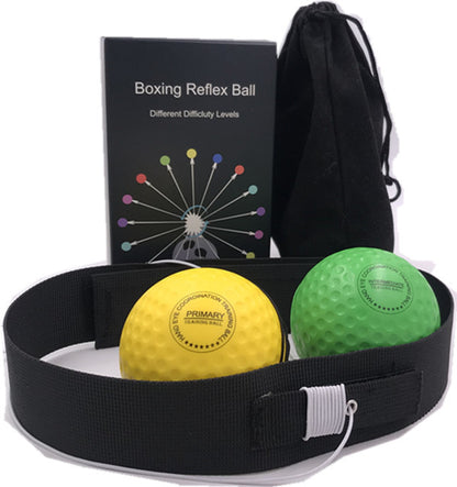 Head-Mounted Boxing Speed Ball Tyson Ball Kids Adult Boxing Agility Trainer With A Bouncy Boxing Reaction Ball