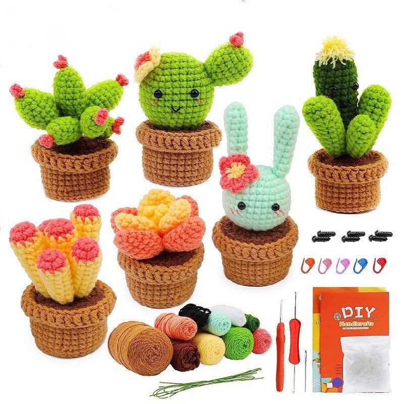 Same style crochet material package crochet doll diy wool ball hand-woven doll ornaments