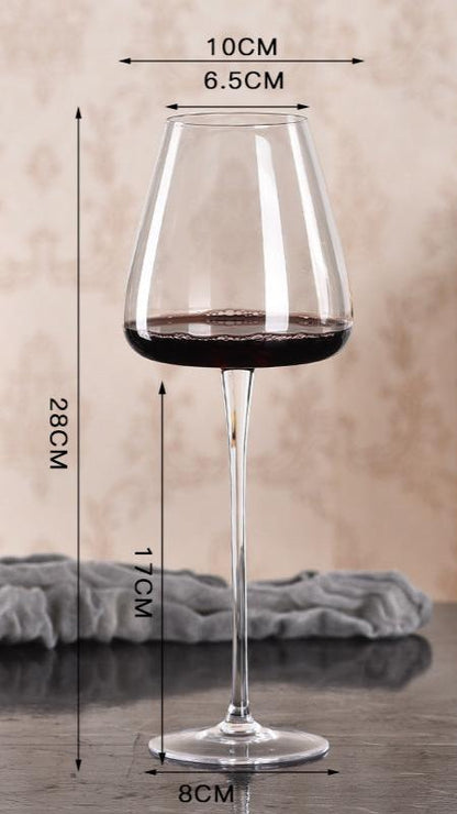 Light luxury modern simple transparent glass Burgundy red wine glass