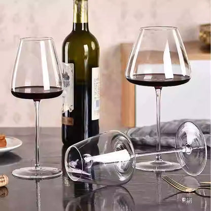 Light luxury modern simple transparent glass Burgundy red wine glass