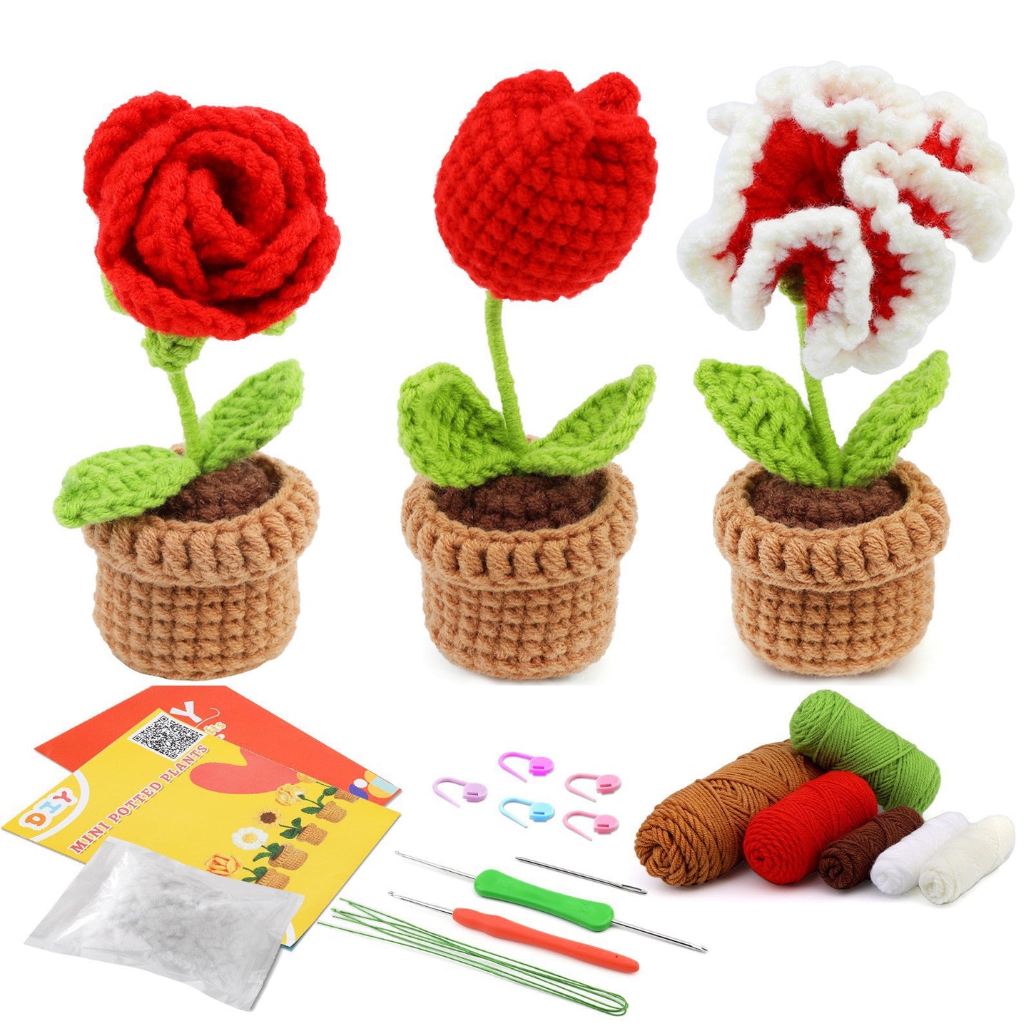 Same style crochet material package crochet doll diy wool ball hand-woven doll ornaments