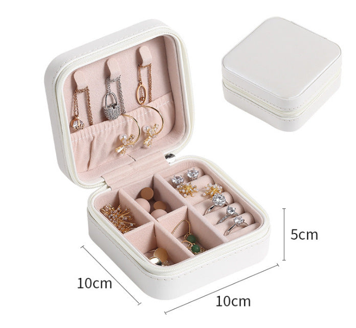 Home Travel Necklace Ring Earrings Easy to Carry Jewelry Box Direct Selling