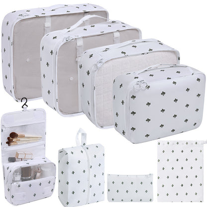 7/8/9/10 Pcs Set Travel Organizer Storage Bags Suitcase Packing Cubes Set Cases Portable Luggage Clothes Shoe Tidy Pouch Folding