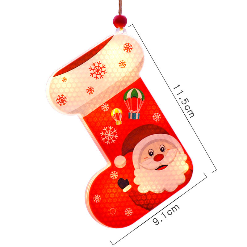 LED Snowman Socks Decorative Lights