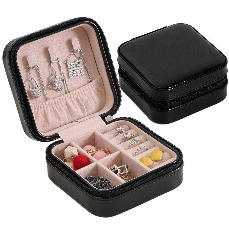 Home Travel Necklace Ring Earrings Easy to Carry Jewelry Box Direct Selling