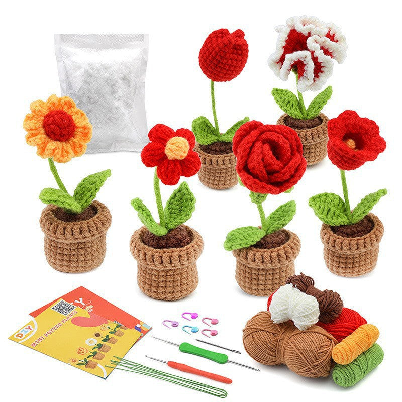 Same style crochet material package crochet doll diy wool ball hand-woven doll ornaments