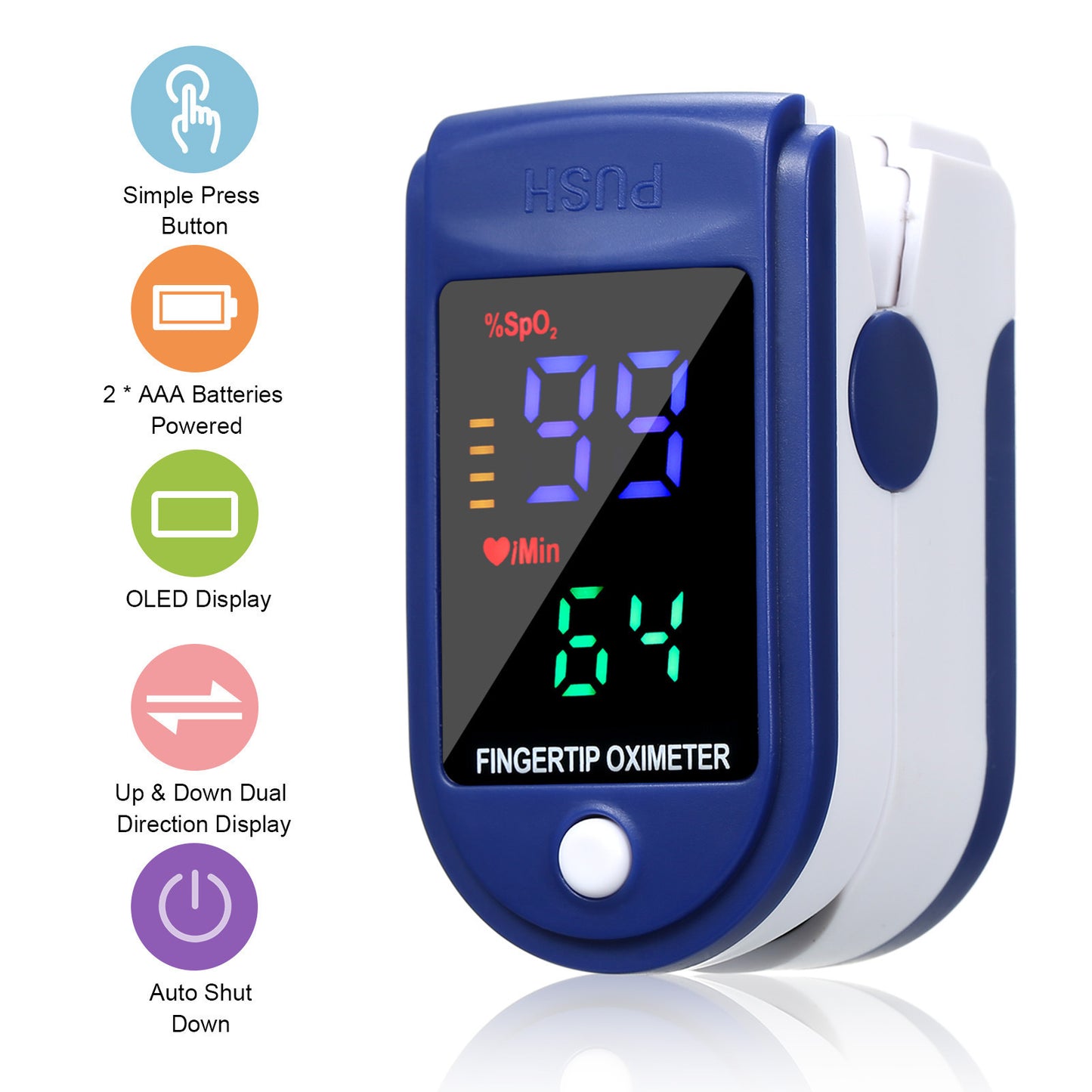 LK87 88 finger clip oximeter pulse index blood oxygen saturation sleep convenient detection tester